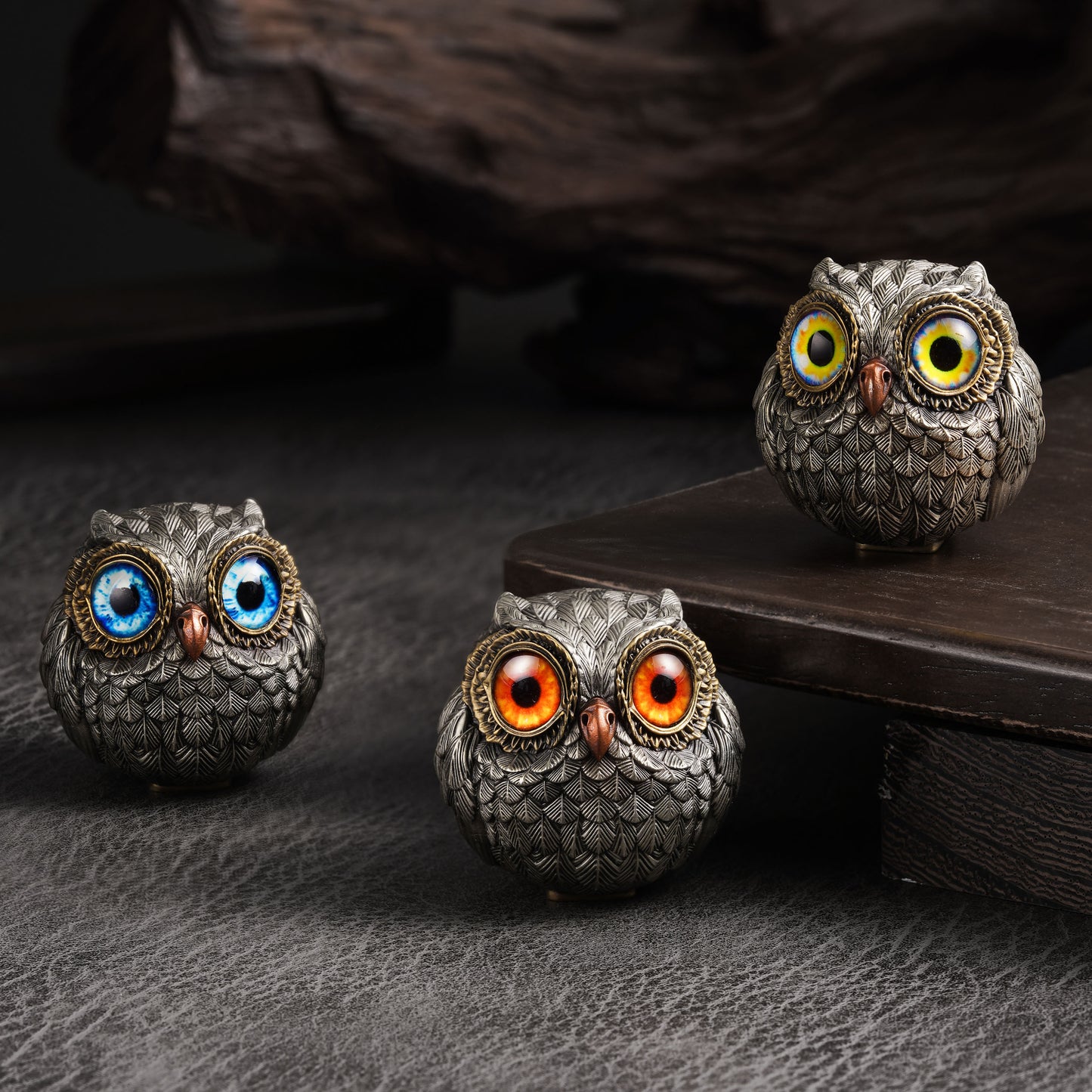 Bronze Wise Watcher Lucky Owl Figurine