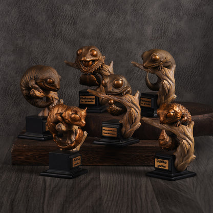 Bronze Gecko Statue