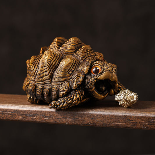 Bronze Star Tortoise Statue