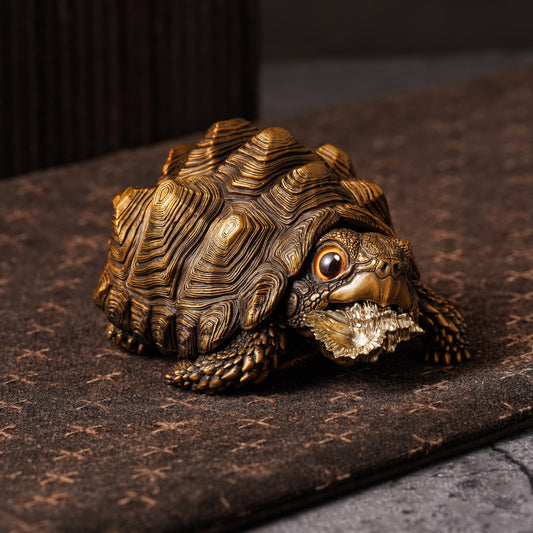 Bronze Star Tortoise Statue